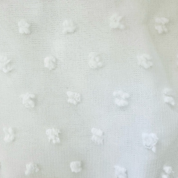 HL Affair Off the Shoulder Boho Peasant Blouson Top, White, Size M, NWT - Picture 5 of 11